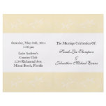 Warm Vanilla Sweet Floral Wedding Programs flyers