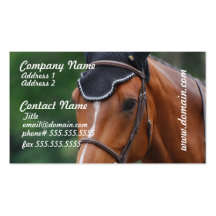 Warmblood Horse Business Card