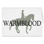 WARMBLOOD with Dressage Horse & Rider cards