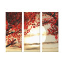 Warming and Peaceful Trees  Wrapped Canvas canvas prints