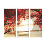 Warming and Peaceful Trees  Wrapped Canvas