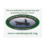 Warner's Pond Donation Post Card