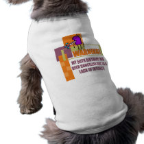 Warning 50th Birthday Gifts Pet Tee Shirt