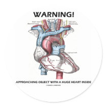 Warning! Approaching Object With Huge Heart Inside