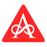 Warning! Atheist! Triangle Stickers