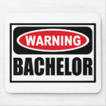 Warning BACHELOR Mousepad