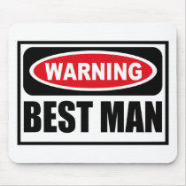 Warning BEST MAN Mousepad