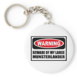Warning BEWARE OF MY LARGE MUNSTERLANDER Key Chain keychains