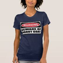Warning BEWARE OF NANNY GOAT Women's Dark T-Shirt