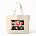 Warning BEWARE OF THE RHINO Bag