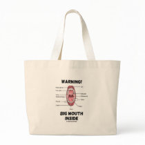 Warning! Big Mouth Inside (Oral Cavity Anatomy) Bag