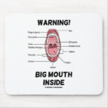 Warning! Big Mouth Inside (Oral Cavity Anatomy) Mousepads