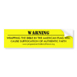 "Warning" Bumper Sticker bumper stickers