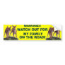 WARNING!! Bumper Sticker