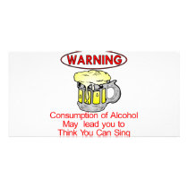 Warning: Consumption Of Alcohol Photo Cards