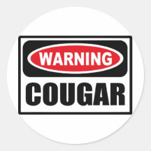 Warning COUGAR Sticker