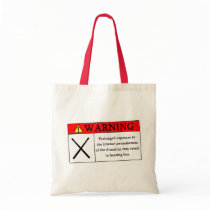 Warning Drumline Tote Bag