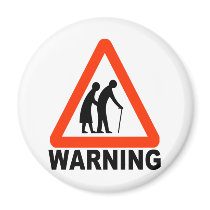 Warning - Elderly Crossing