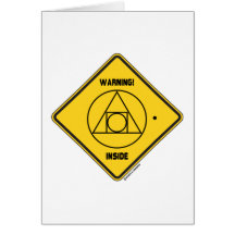 Warning! External Locus Of Identity Inside Sign Card