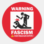 Warning: Fascism Stickers