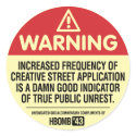 Warning H-Bomb stickers