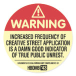 Warning H-Bomb stickers