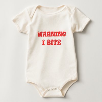WARNING I BITE TSHIRTS by willie50