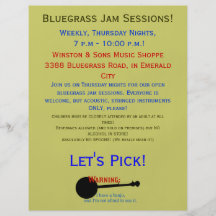 Warning: I have a banjo... Flyer