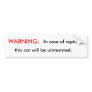 Warning: in Case of Rapture