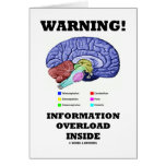 Warning! Information Overload Inside (Brain Humour cards