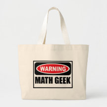 Warning MATH GEEK Bag