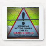 Warning - Motorsports Mouse Pad