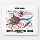 Warning! Neural Circuitry Inside (Neuron Synapse) mousepads