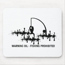 WARNING OIL MOUSEPAD