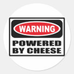 Warning POWERED BY CHEESE Sticker
