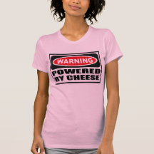 Warning POWERED BY CHEESE Women's T-Shirt