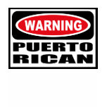 Warning PUERTO RICAN Women's Dark T-Shirt