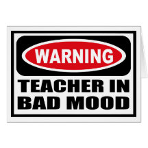 Warning Sign Greeeting card - Customised