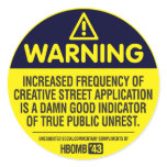 Warning stickers