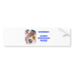 Warning! Stingy Tentacles Inside (Jellyfish Humour bumper stickers