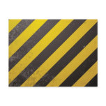 Warning stripe postcard