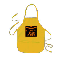 Warning! Student Piano Player! Apron