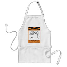 Warning Temperamental Bass Player Apron