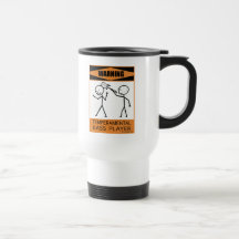 Warning Temperamental Bass Player Mug
