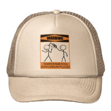 Warning Temperamental Euphonium Player Hat