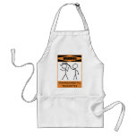 Warning Temperamental Trumpeter aprons