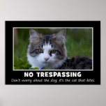 Warning to All Trespassers and Solicitors (L) posters