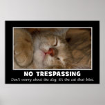 Warning to All Trespassers and Solicitors (S) posters