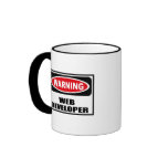 Warning WEB DEVELOPER Mug