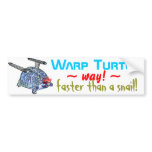 Warp Turtle bumper stickers
